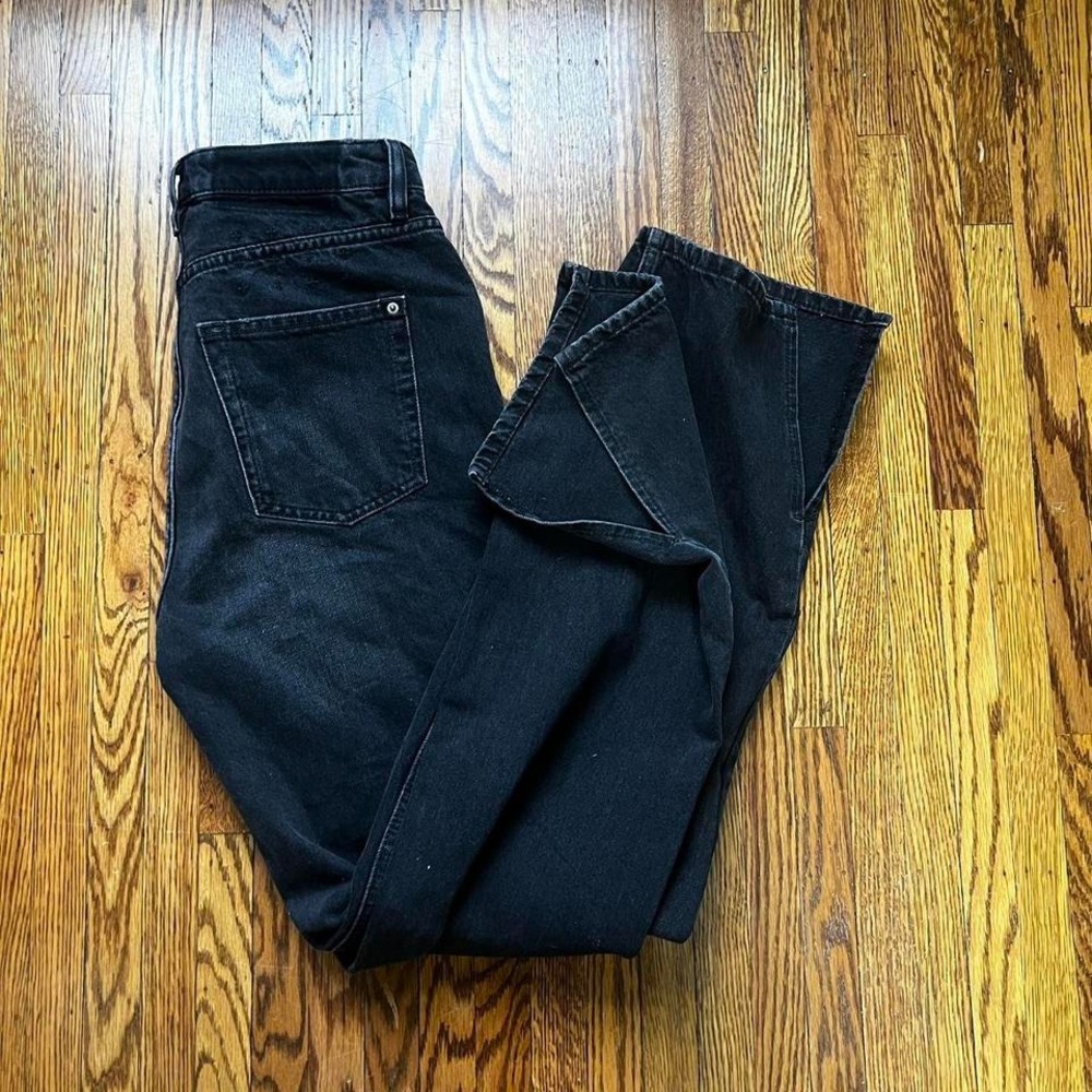 Ksubi split hem black denim jeans